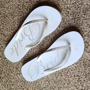 Bride Flip Flops